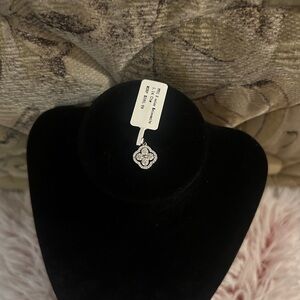 925 Sterling Silver Moissanite Clover Pendant - 1.14 ctw